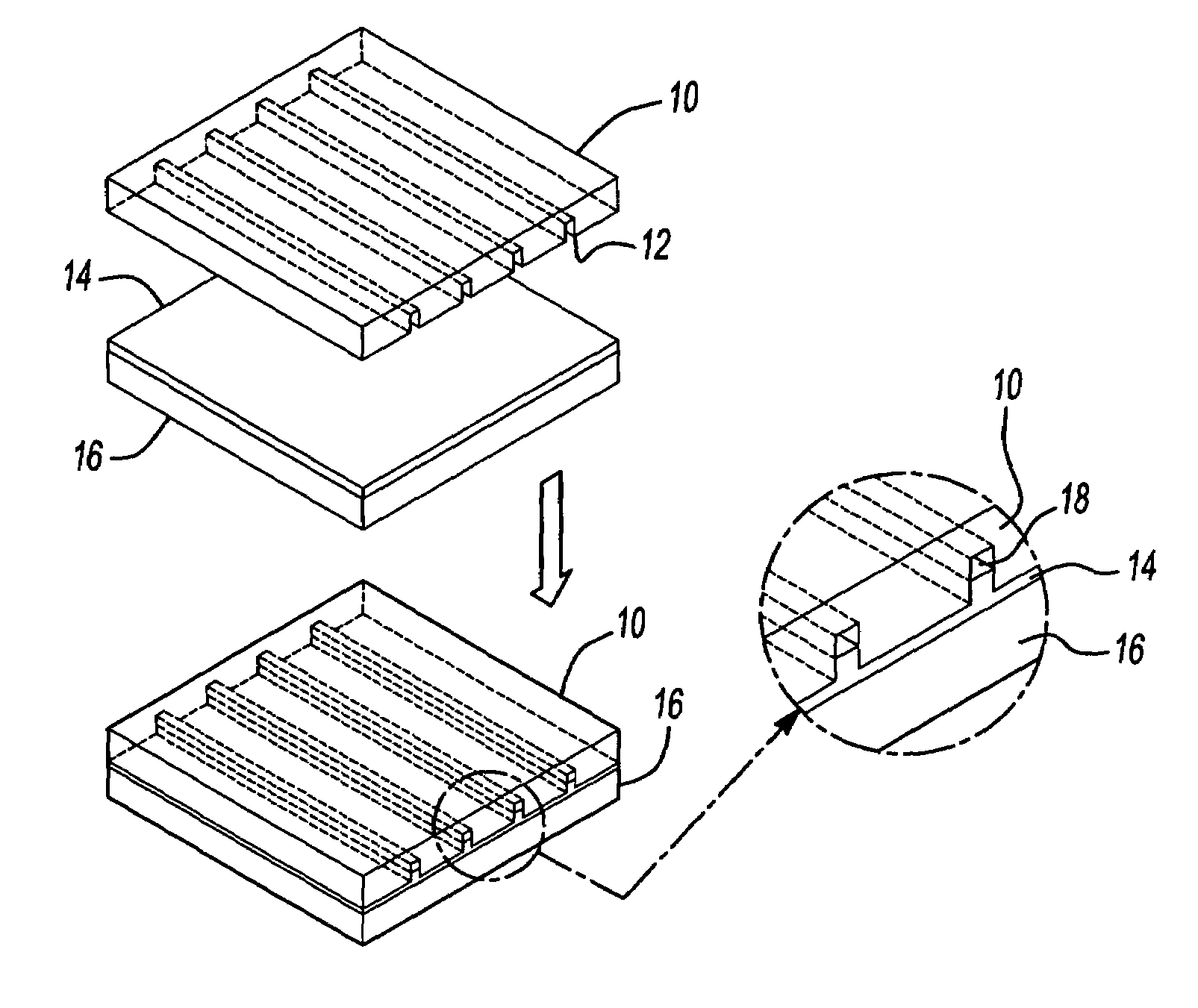 Method of forming nanofluidic channels