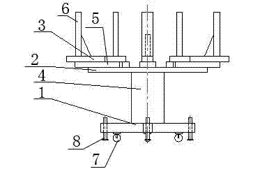 Moulding process of diagonal end ring of transformer and special mould