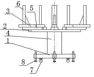 Moulding process of diagonal end ring of transformer and special mould