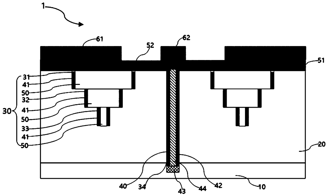 Power device protective chip and preparation method thereof