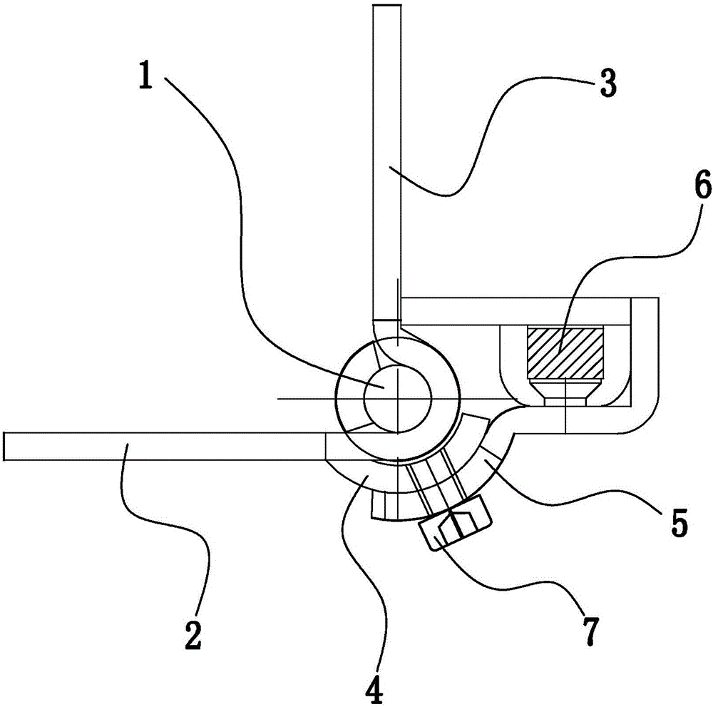 Novel magnetic door stopper hinge