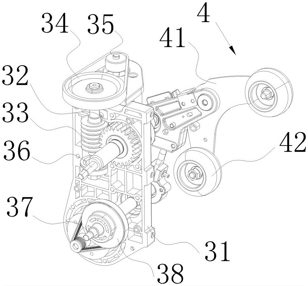 Magnetic 3D movement structure of massage chair