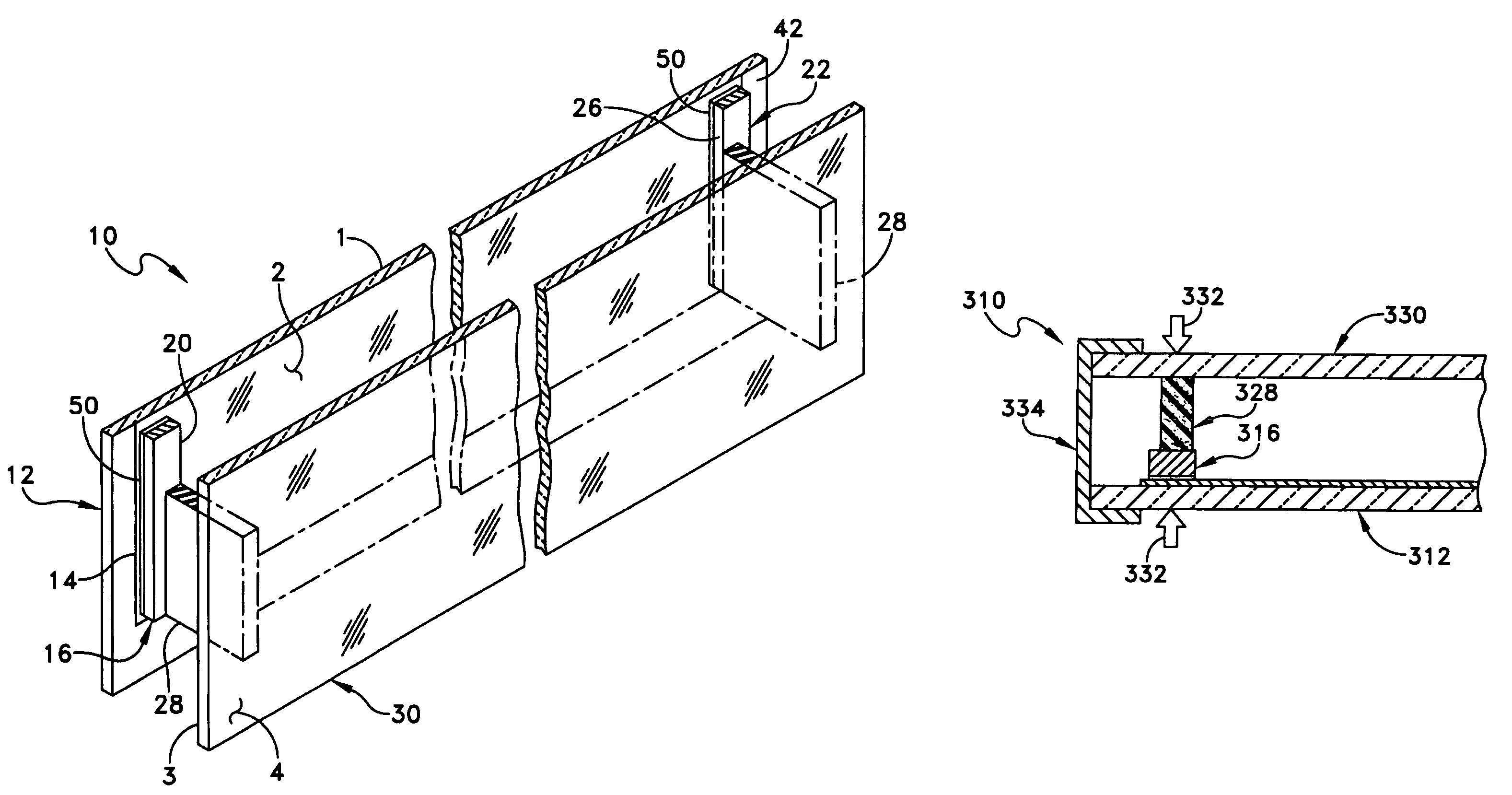 Heated glass panels and methods for making electrical contact with electro-conductive films