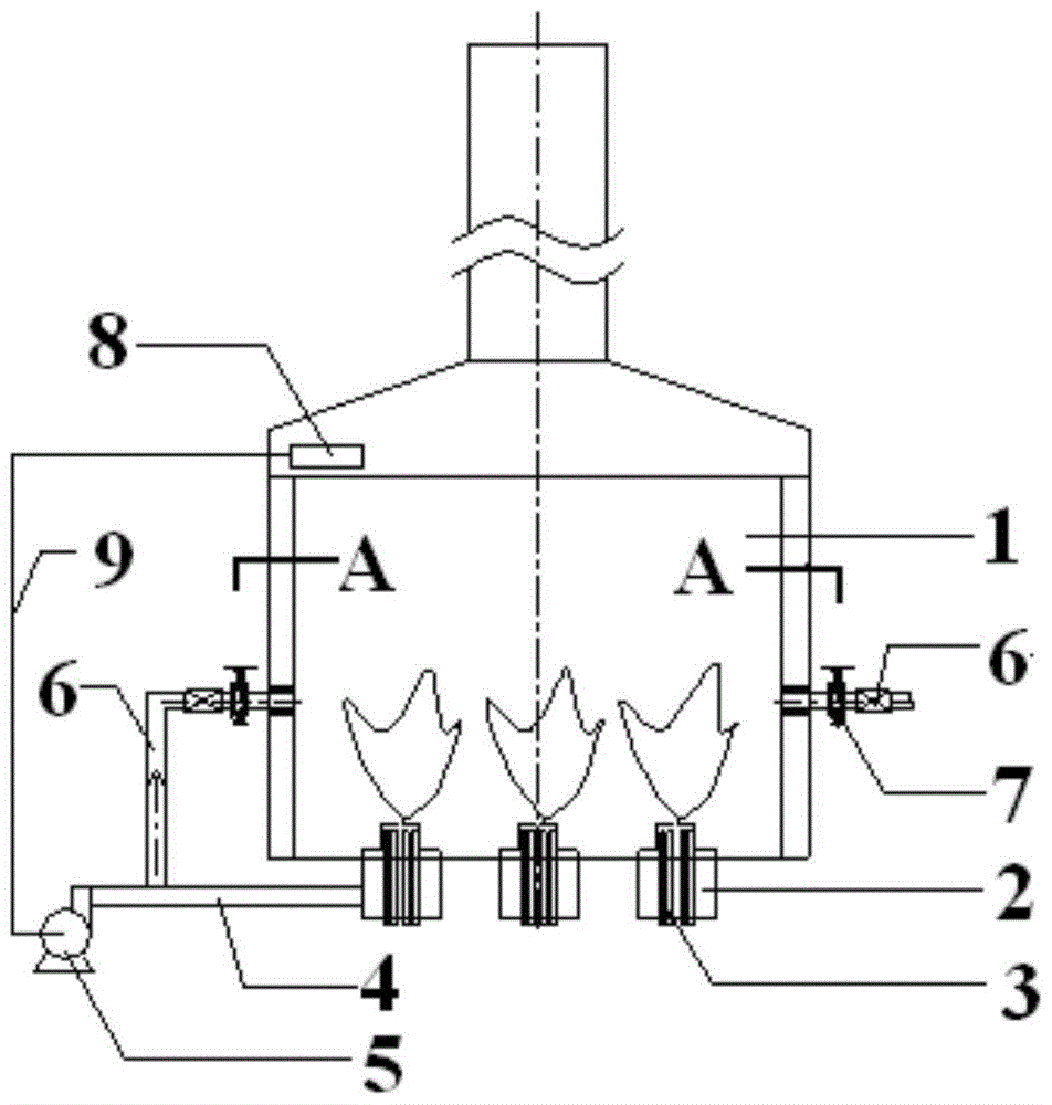 Combustion method and device for saving energy and reducing NOx for petrochemical engineering heating furnace