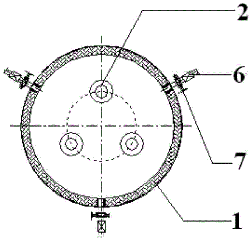 Combustion method and device for saving energy and reducing NOx for petrochemical engineering heating furnace