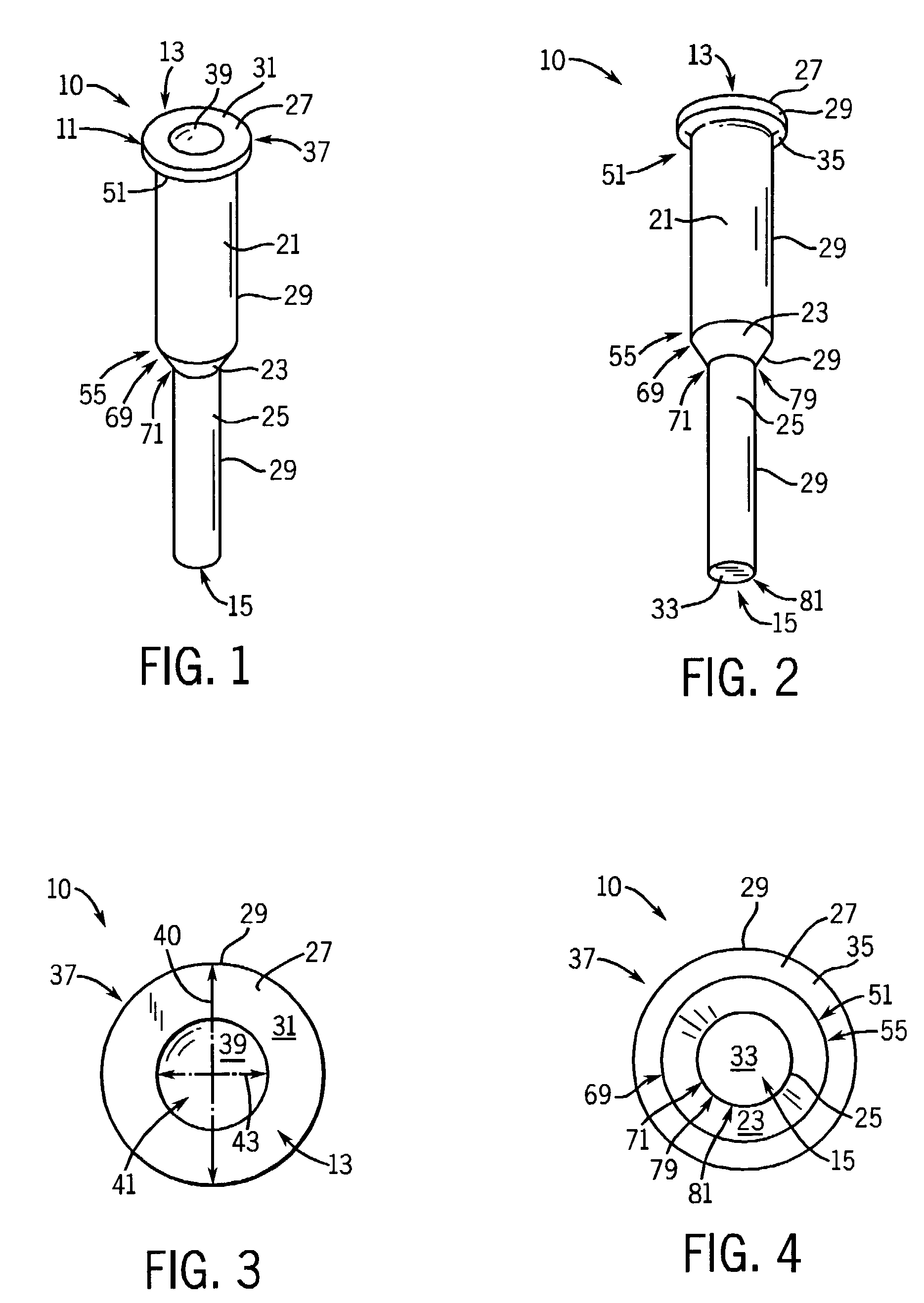 Deformable pull plug