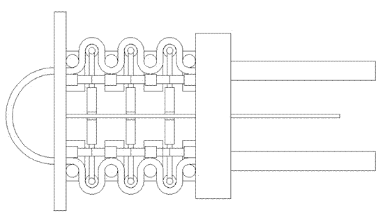 Process for bending U-shaped furnace tubes by aid of fixture position sensors and heating U-shaped furnace tubes by aid of heating fluid