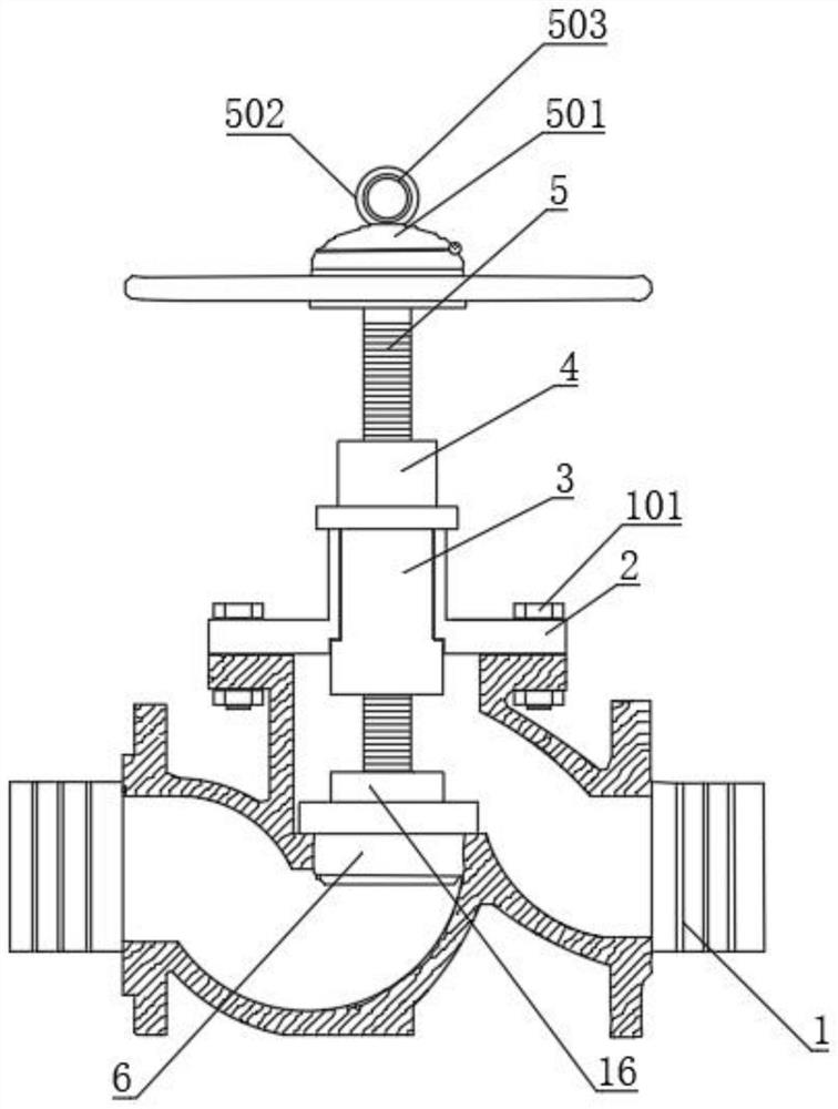 Stop valve suitable for high-temperature fluid