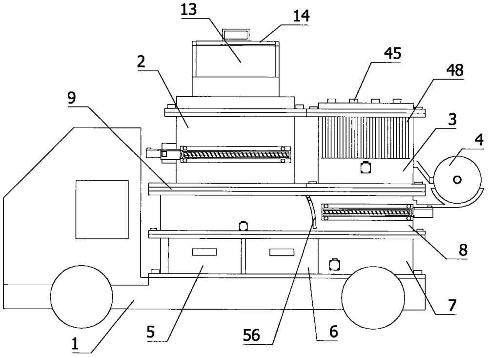 Community household garbage classification treatment transfer vehicle