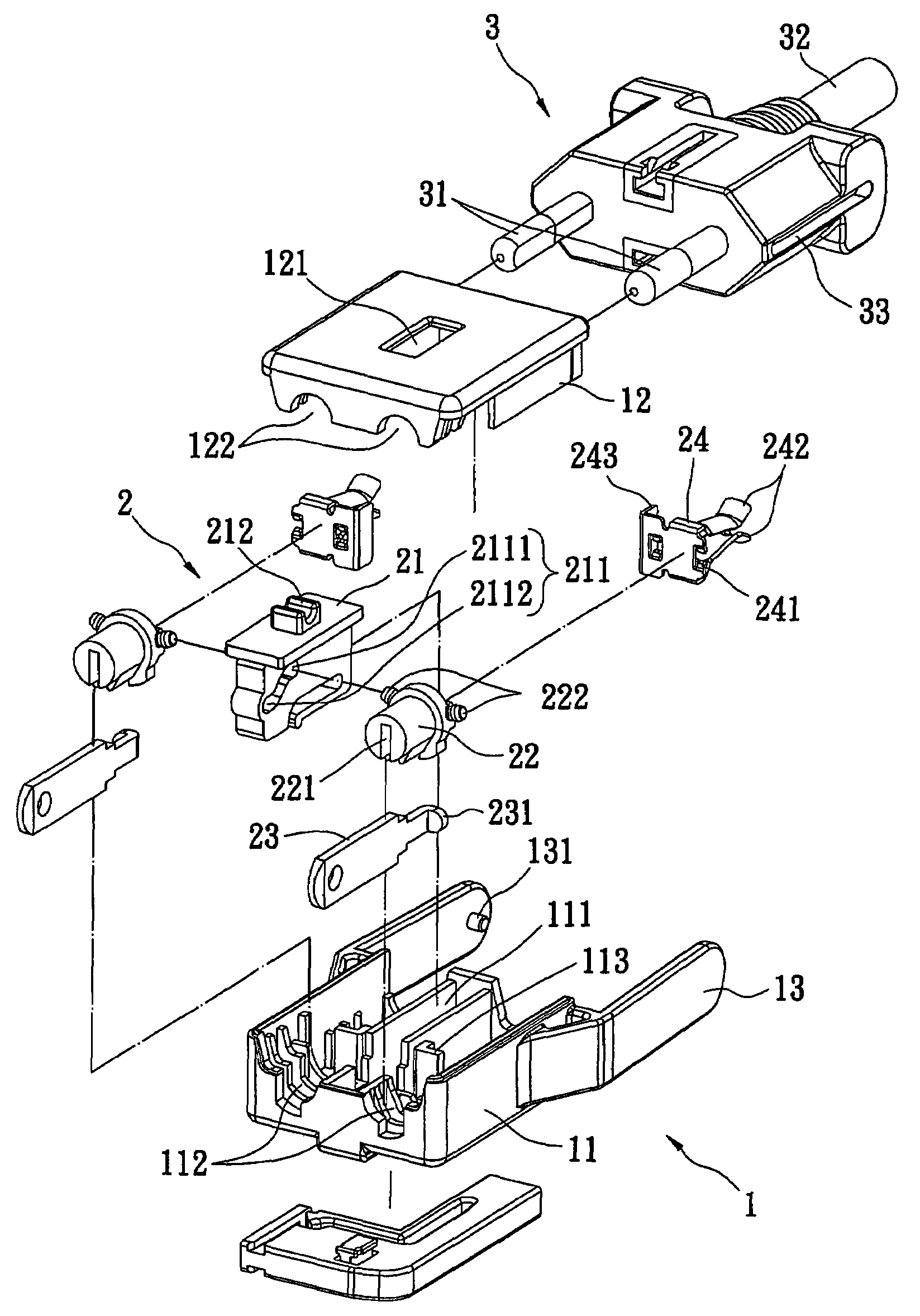 Compound conversion plug structure with adjustable angle and adapter