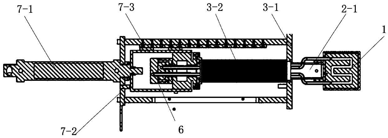 BNCT faraday cylinder based on linear guide rail