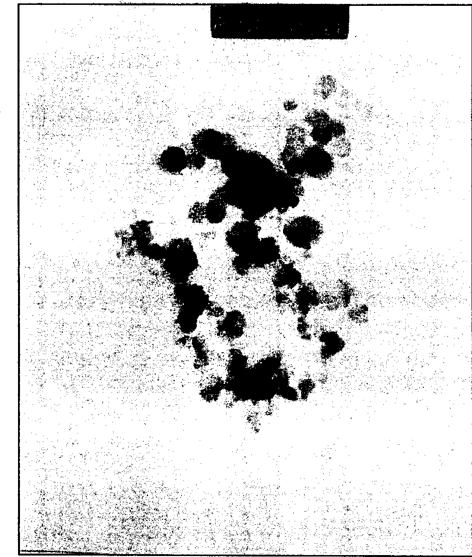 Method for preparing efficient red small-particle fluorescent powder