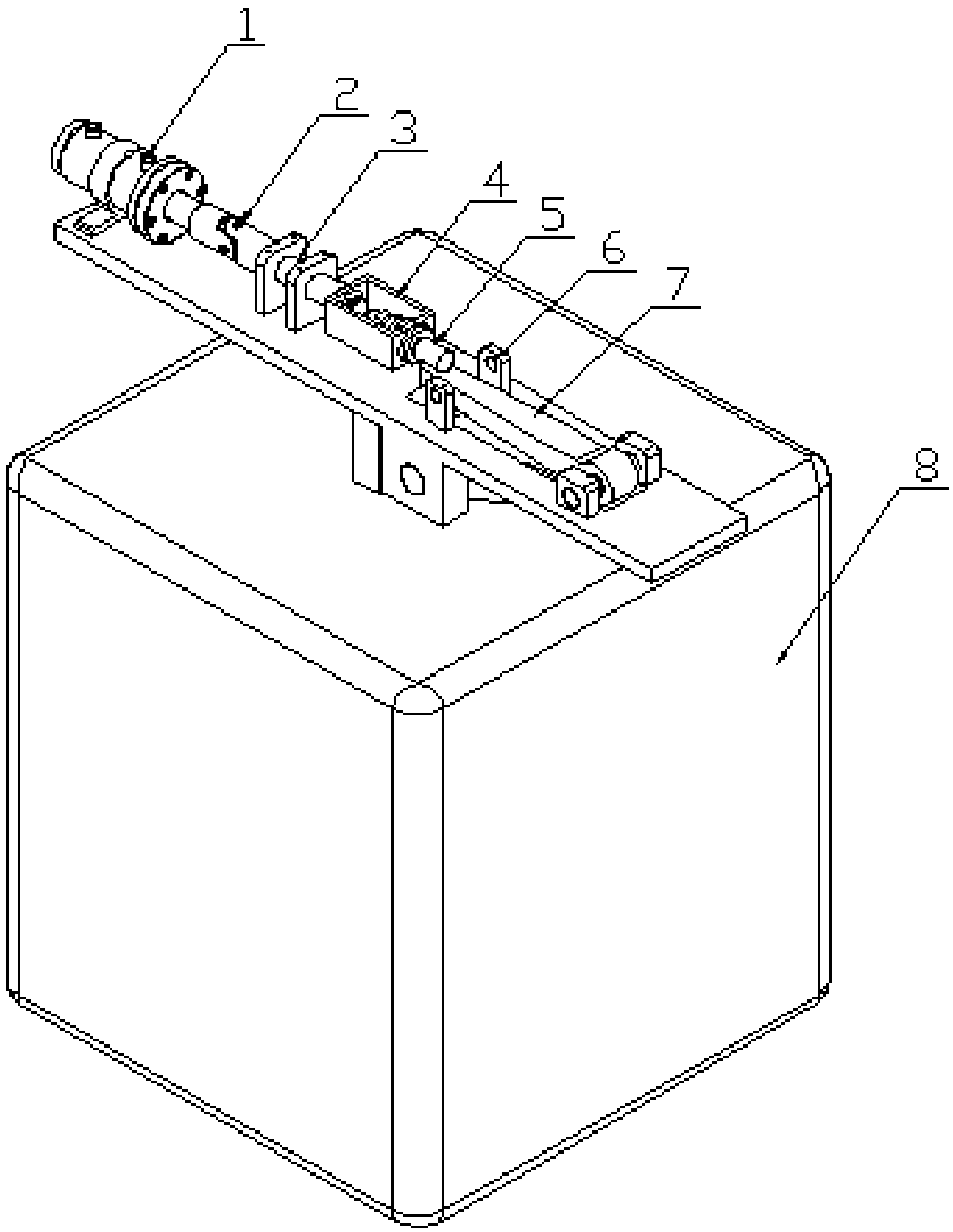 Device for hanging and discarding heavy object in deep sea