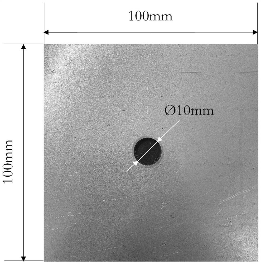 Testing and calculating method for measuring hole expansion rate