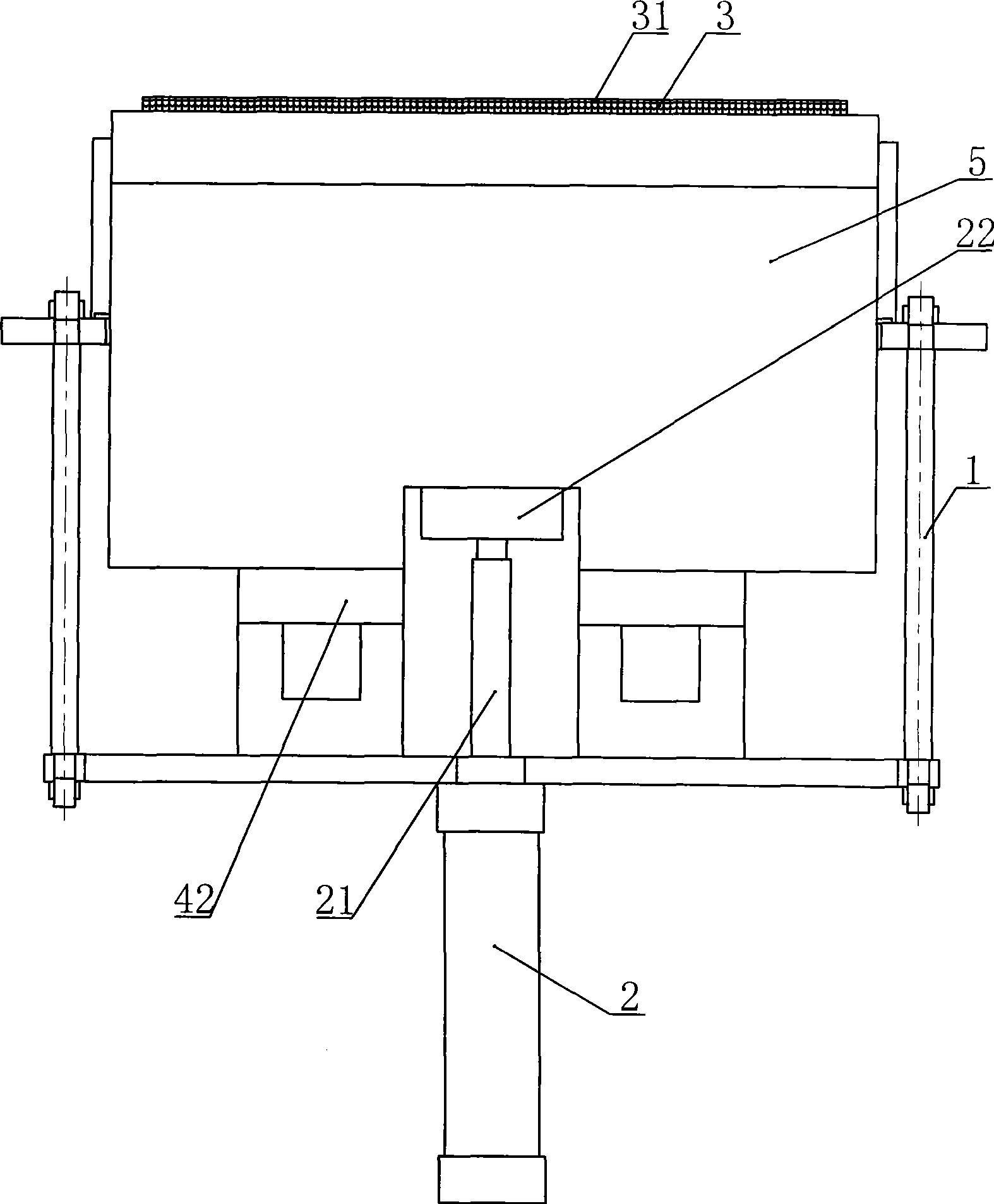 Bead feed mechanism of full-automatic charging and blanking switcher and bead feed method thereof