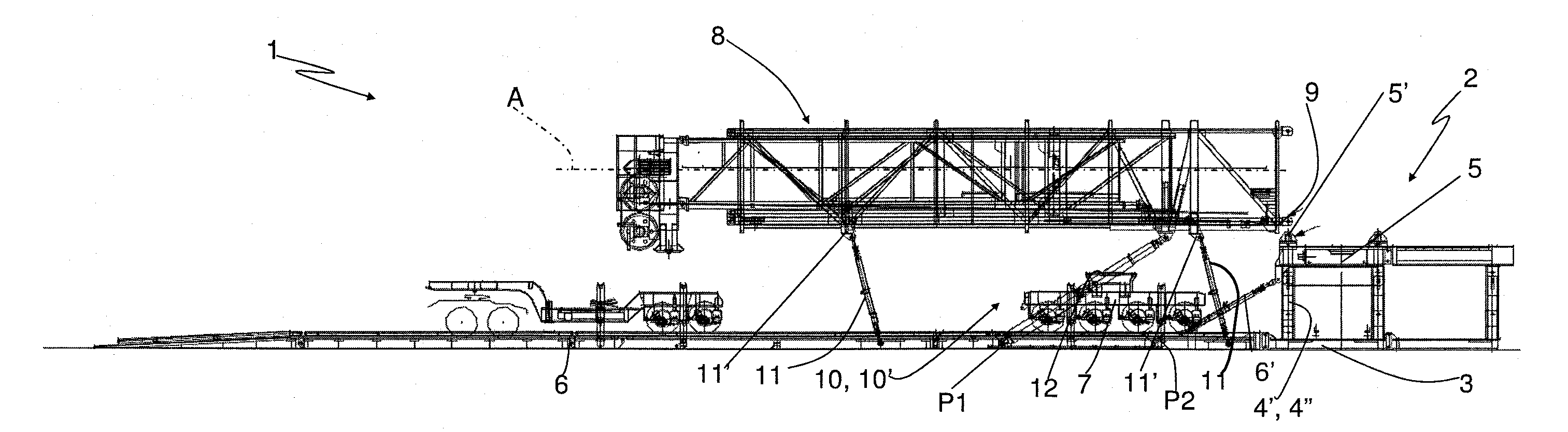 Rig for drilling or maintaining oil wells