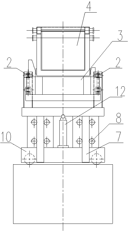 Material charging and vibratory material feeding device with adjustable inclination angles