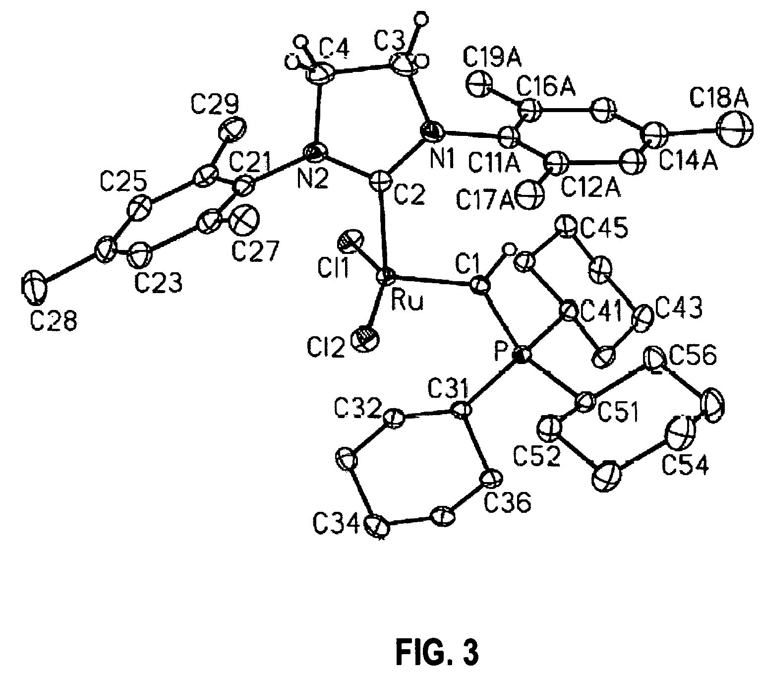 Transition metal carbene complexes containing a cationic substituent as catalysts of olefin metathesis reactions