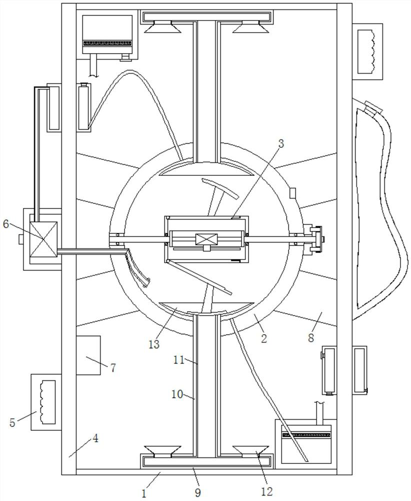 A sampling collector for gas pretreatment in underground mines containing a large amount of dust