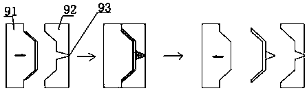 Intra-mold labeling device and method for special-shaped injection compression molding part