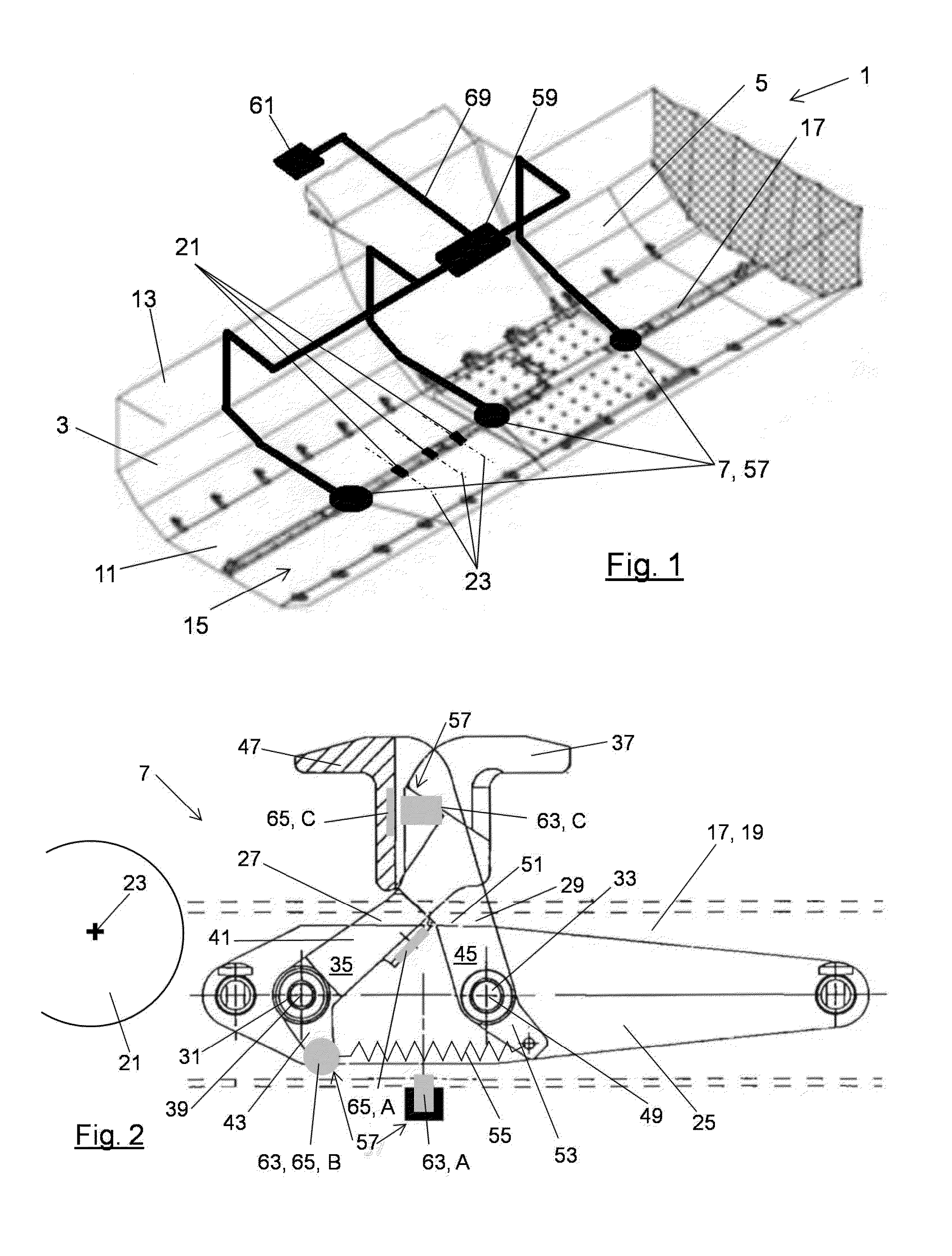 Vehicle cargo compartment, system and vehicle