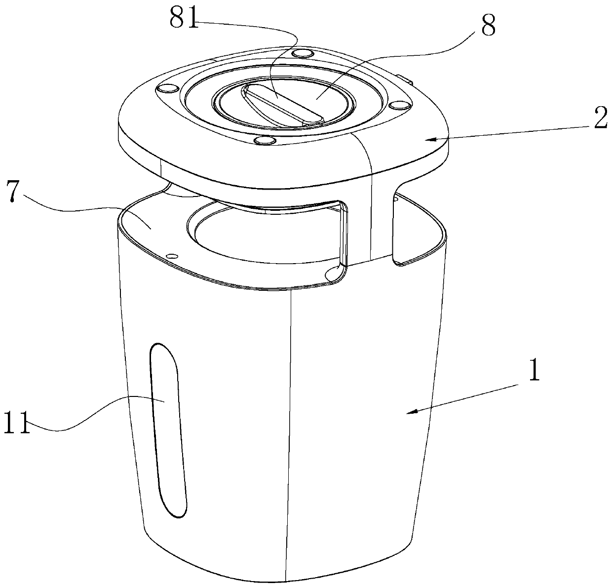 Device for attracting male and female adult mosquitoes based on human body smell, body temperature and humidity in combination with specific light waves