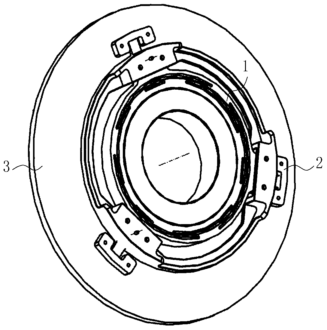 A flexible support structure for a space camera mirror