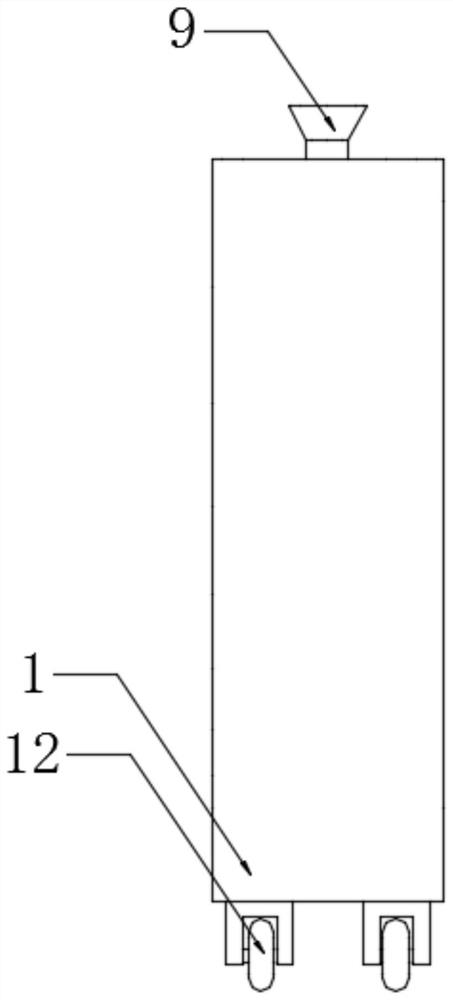 Repeated crushing device for plastic particle materials