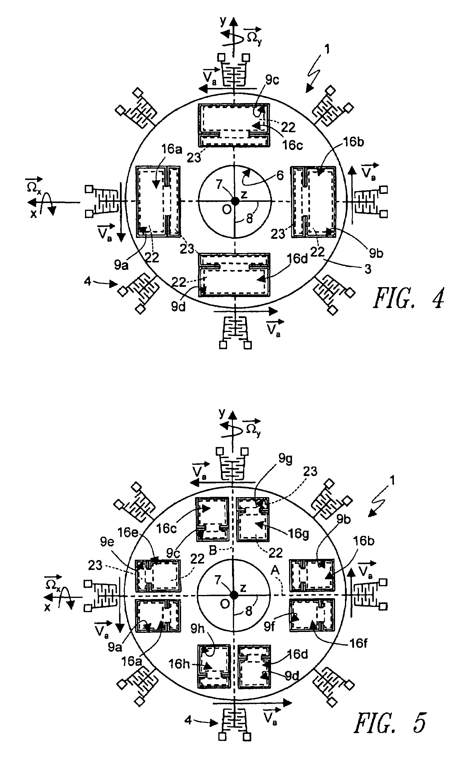 Microelectromechanical integrated sensor structure with rotary driving motion