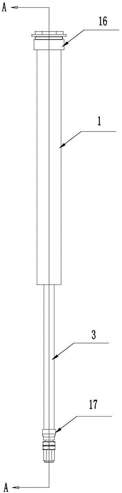 Gas spring improving shock absorbing effect of bicycle front fork