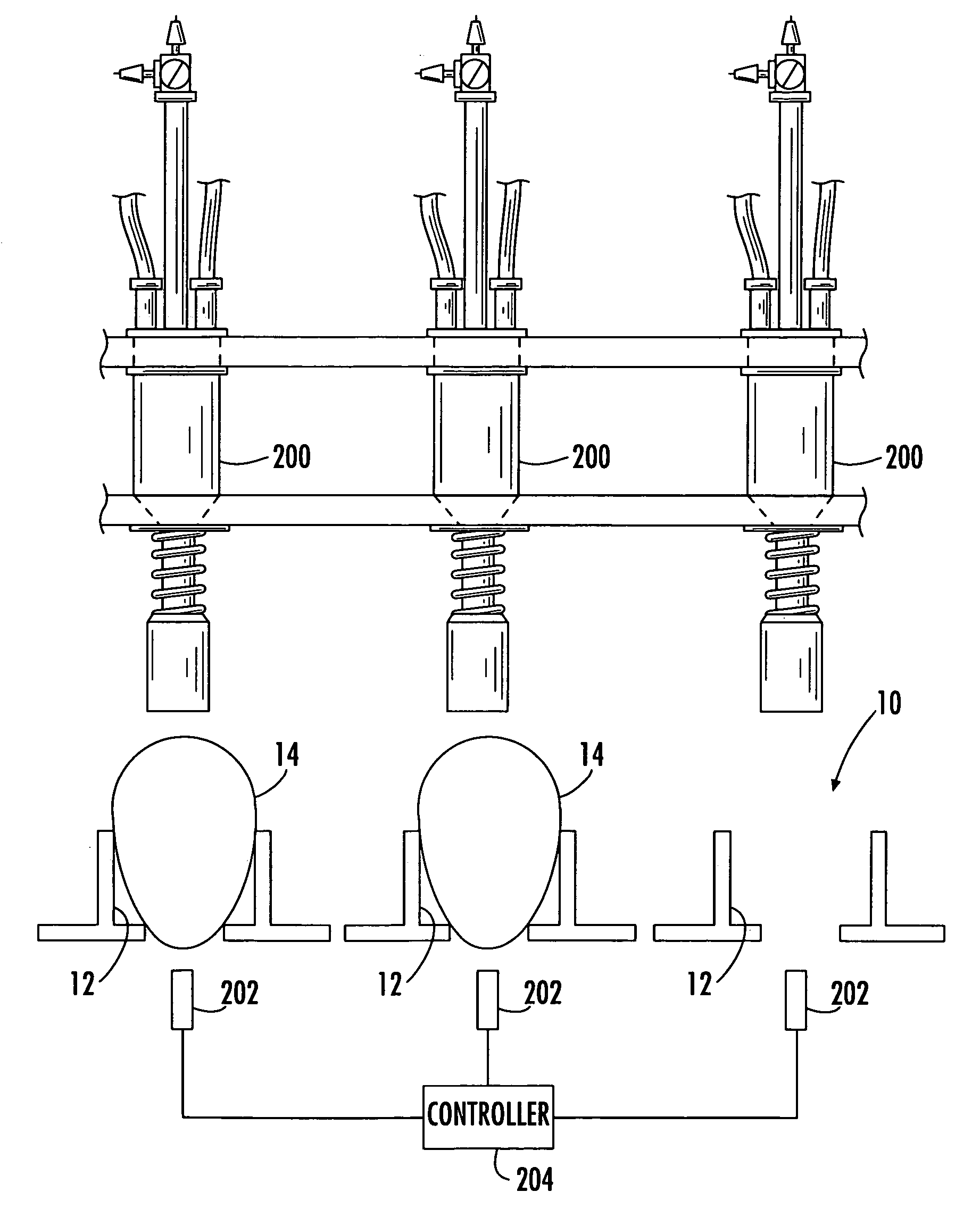 Methods and apparatus for detecting the presence of eggs in an egg flat