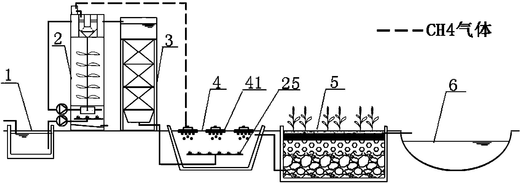 Livestock and poultry wastewater treatment system and treatment method using system