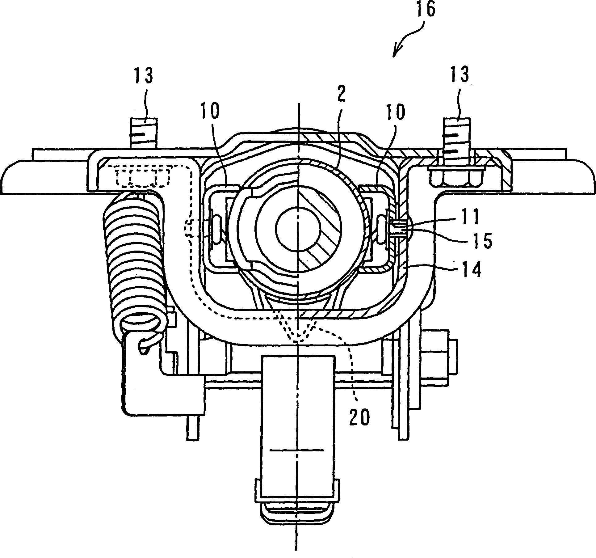 Steering post support device