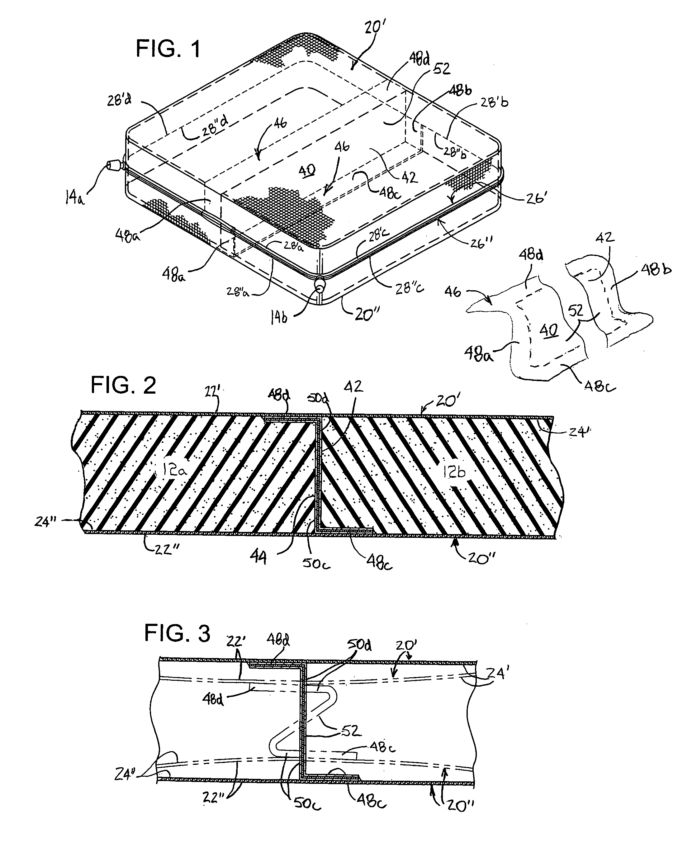 Inflatable body with independent chambers and methods for making the same