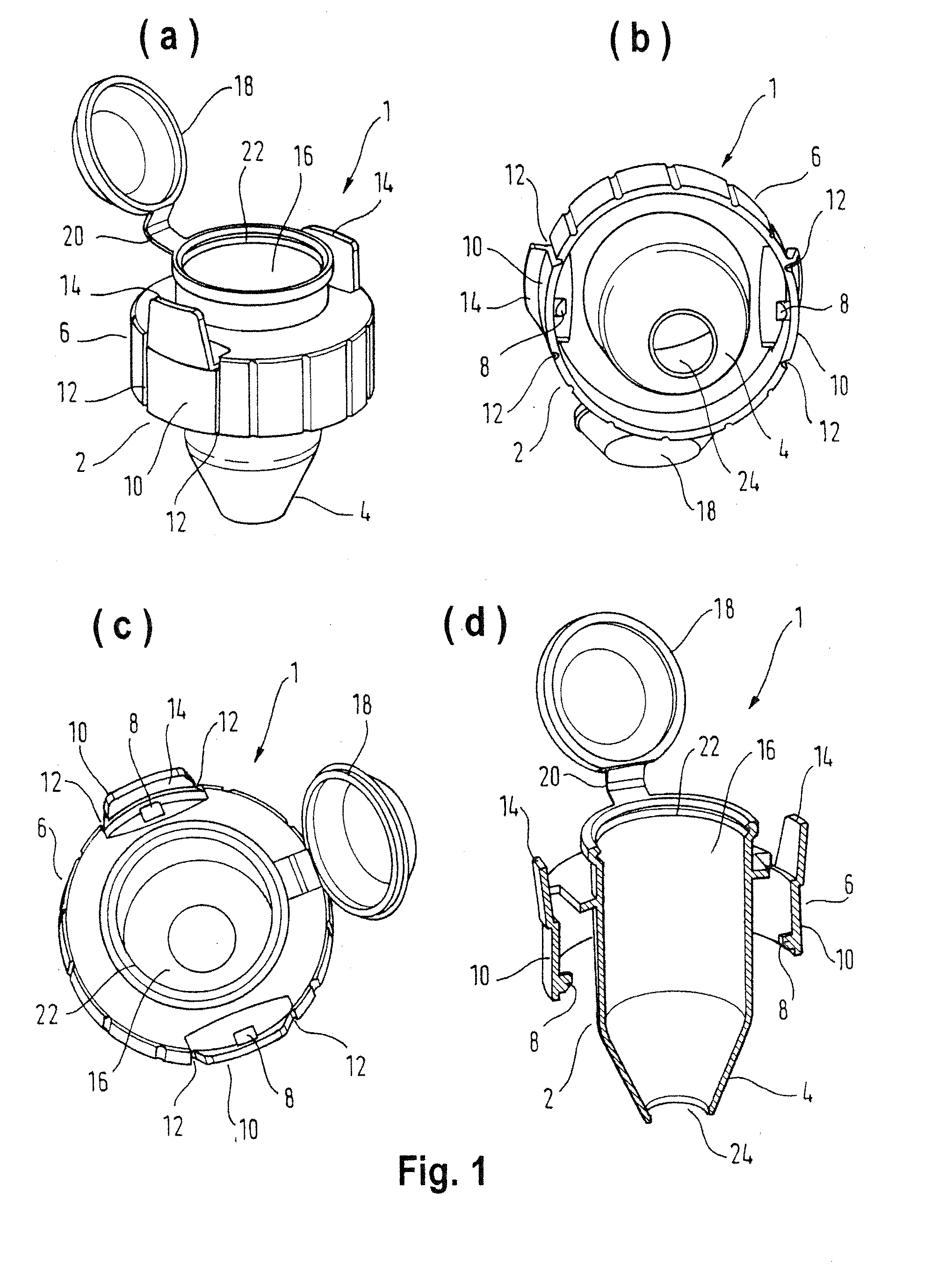 Fluid reservoir for an aerosol generation device, combination of fluid reservoir and primary fluid package, and aerosol generation device for use with the fluid reservoir