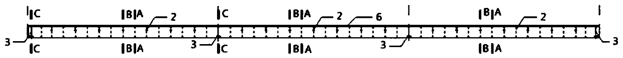 Bearing reaction force detection method for I-shaped steel-concrete composite beam