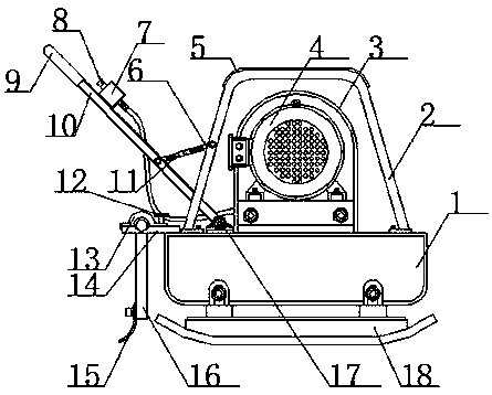 Plate tamper for building processing