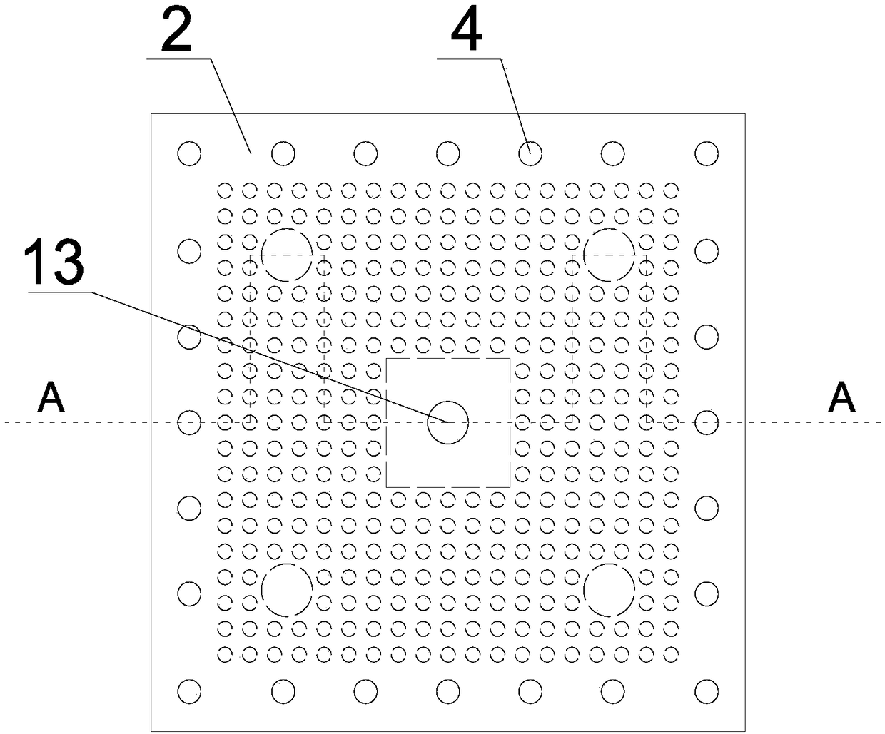 Granular multi-stage-multi-directional energy consumption vibration reduction support seat