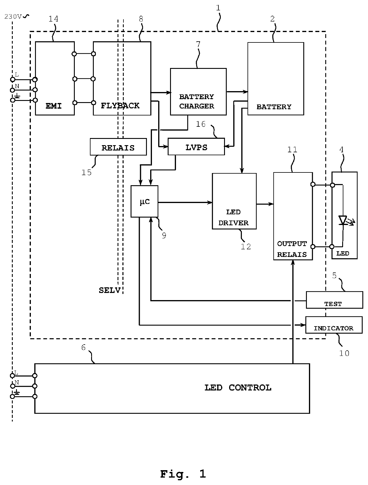 Emergency lighting converter