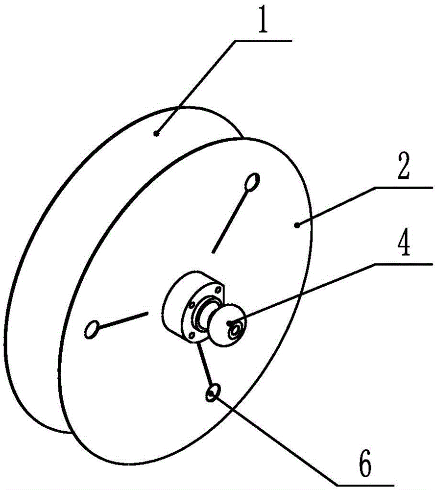 Waste collection disc of full-automatic stretching film packaging machine