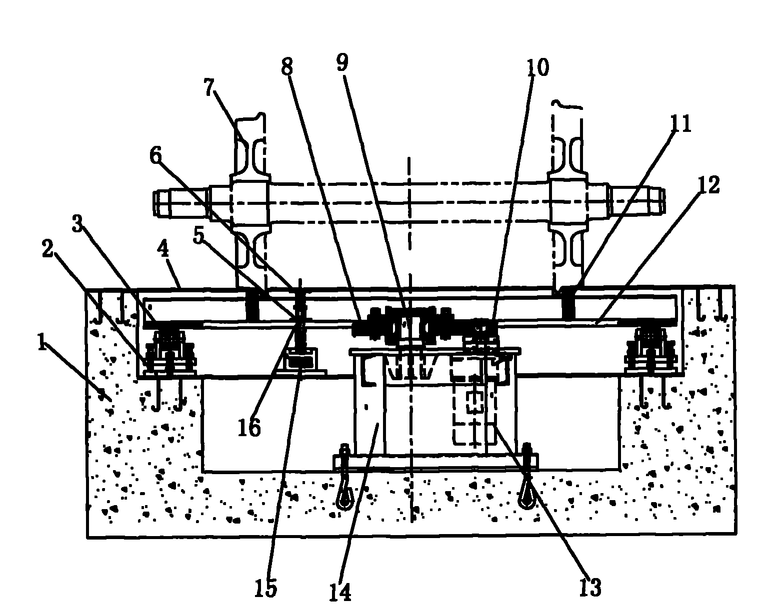 Wheel set steering device