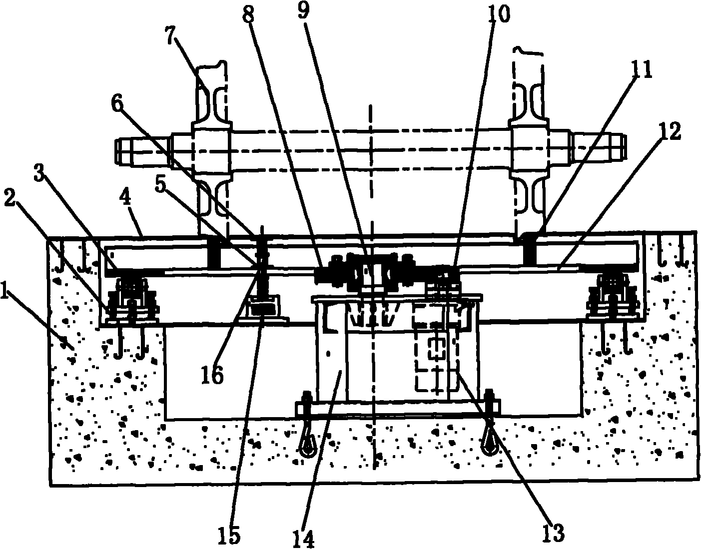 Wheel set steering device