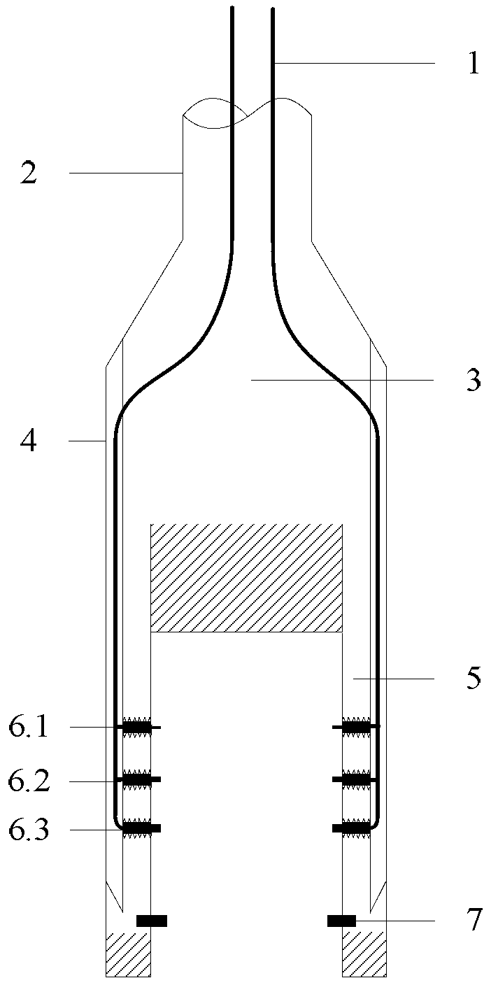 Through type detector for soft soil in situ shear wave velocity testing