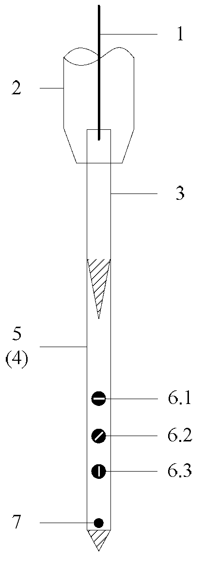 Through type detector for soft soil in situ shear wave velocity testing