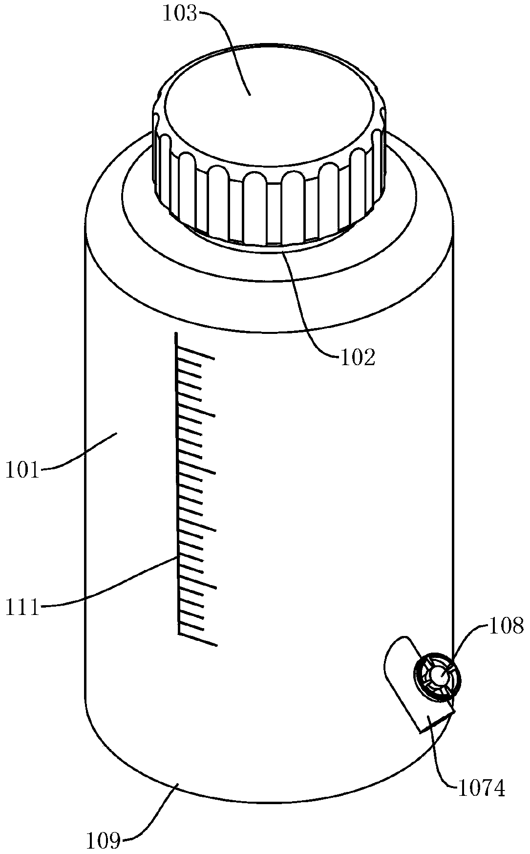 Sedimentation bottle