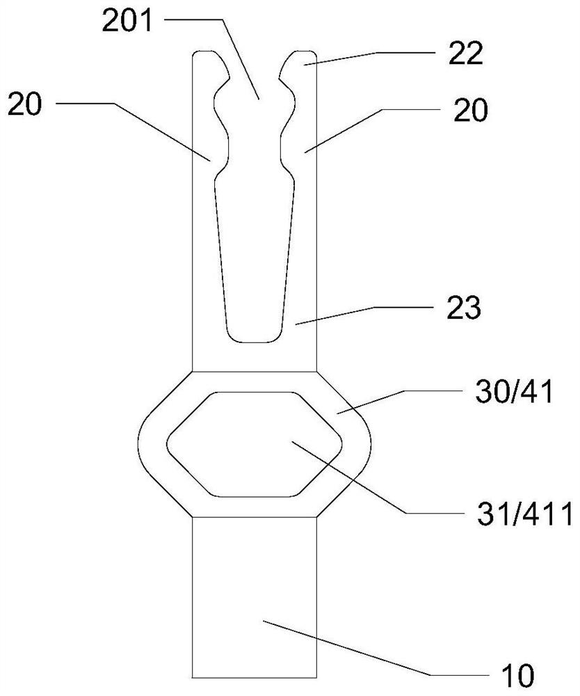 Micro-vibration terminal, plug-in structure and motor vehicle