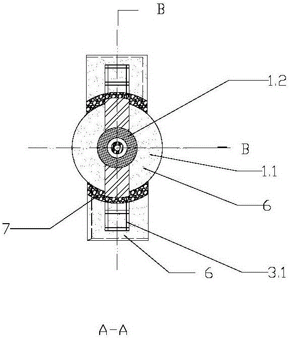 Combined stirrer used for mechanical stirring desulfurization of molten iron and manufacturing method of combined stirrer