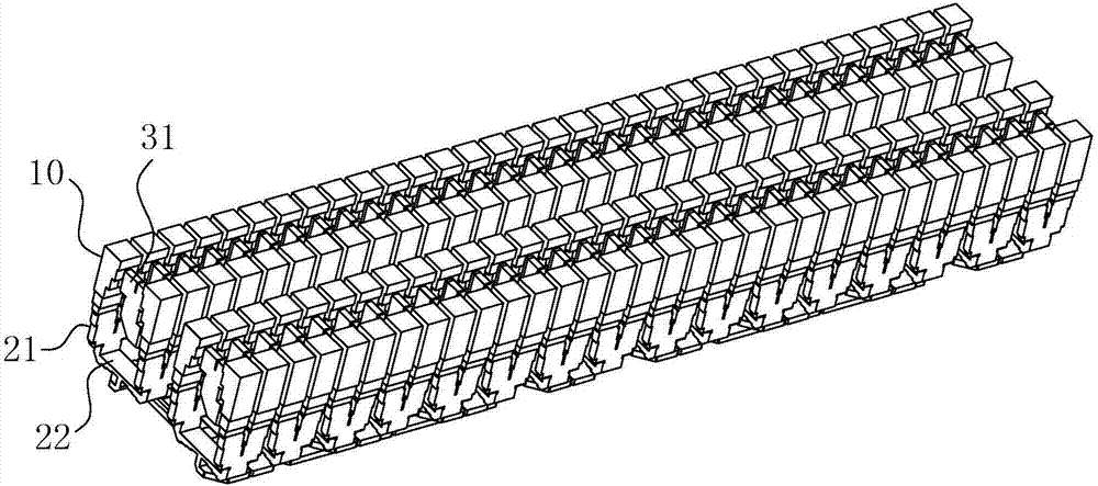 Dual-polarized wideband flat array antenna feed network