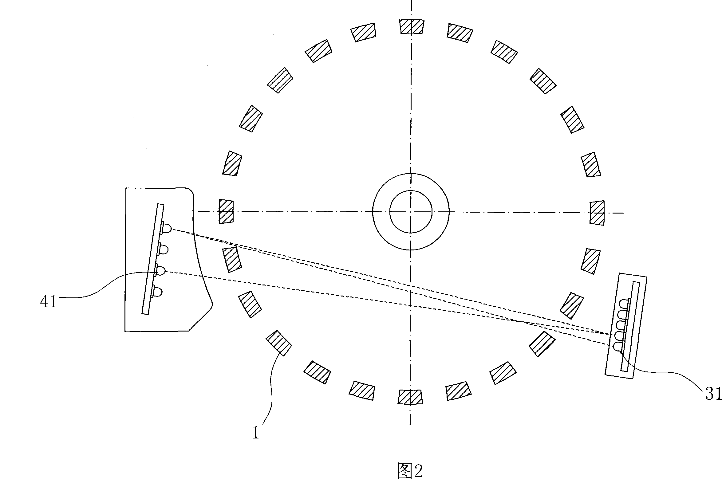 Yarn feeding device with photoelectric detection function