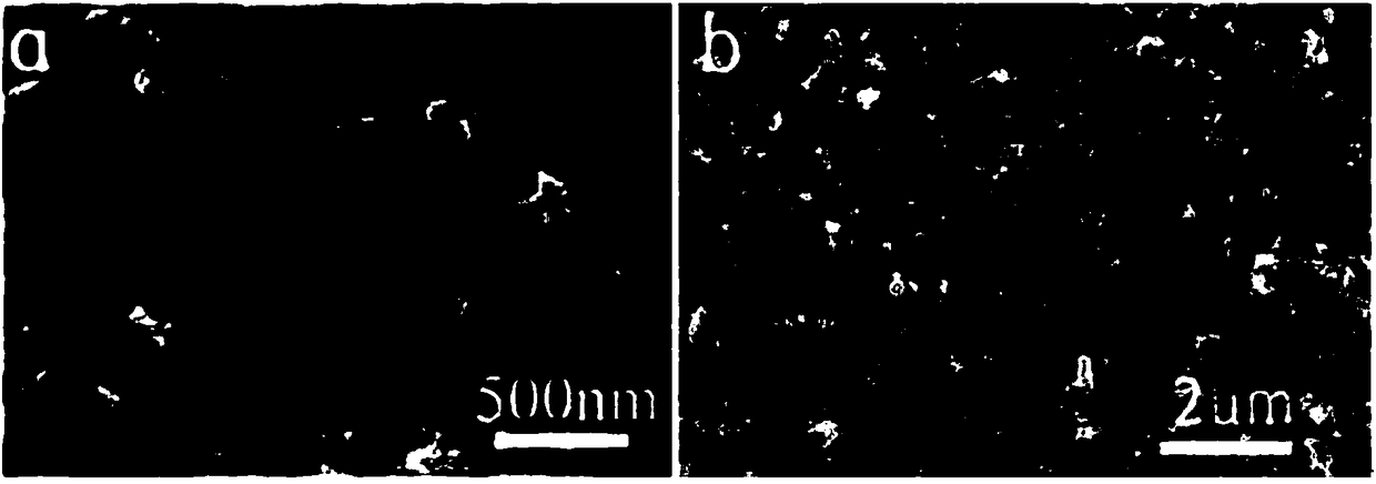 In-situ doped nanometer molybdenum-based material as well as preparation method and application thereof